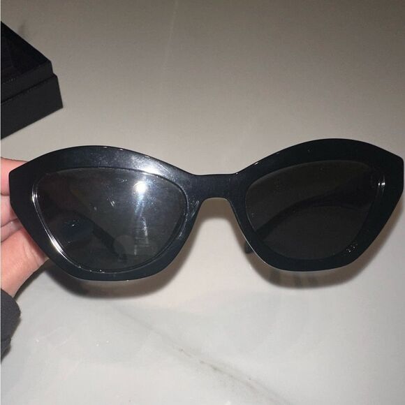 PRADA Sunglasses - A 02S - BLACK on Black - BRAND NEW with Case-Box-Paperwork - Picture 6 of 13